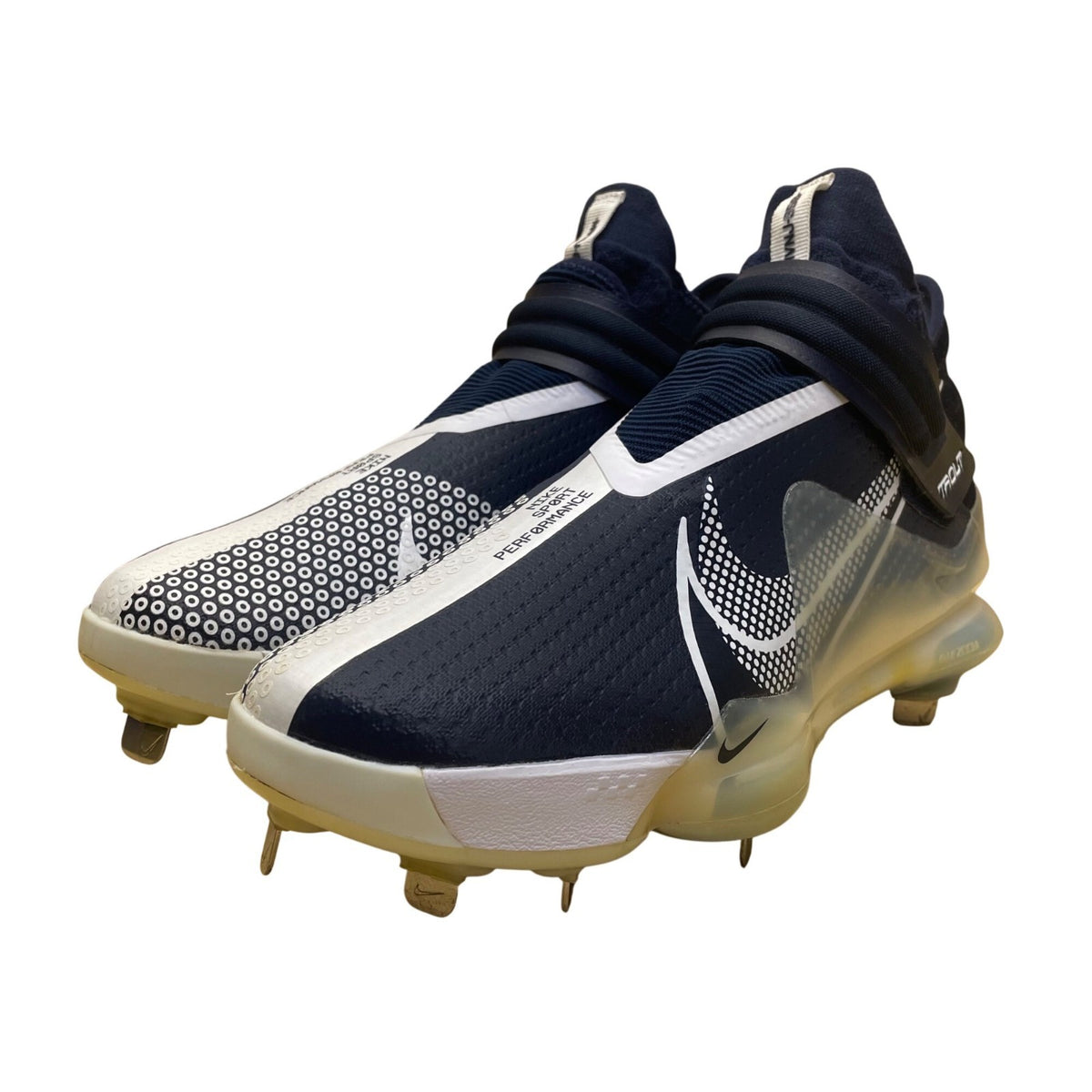 Nike Men’s Blue & White Air Zoom Trout 7 Baseball Cleats Size US 10