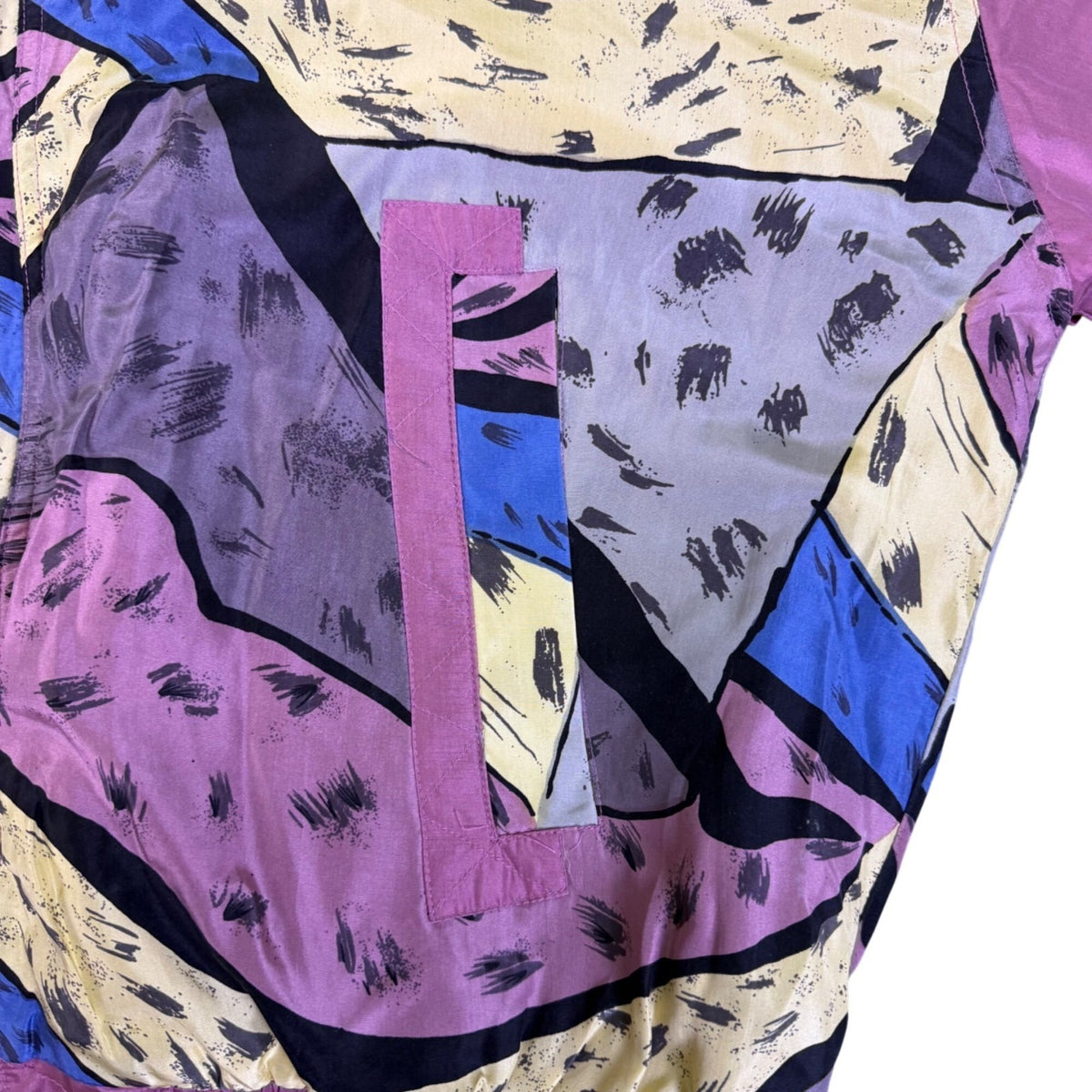 188 West Collection Unisex Pink Multicolor Silk Tracksuit Retro Style Size  XL