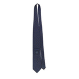 Ike Behar Mens Navy Silk Tie Geometric Plaid Design 59