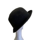 Vintage Raleigh Haberdasher Washington Men's Black Bowler Hat Sz 7 1/8