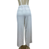 H&M Women's White Straight Pants Sz 10 - NWT