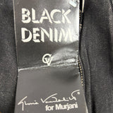 Gloria Vanderbilt Womens Black Cotton Denim Jeans Straight Leg Size 11
