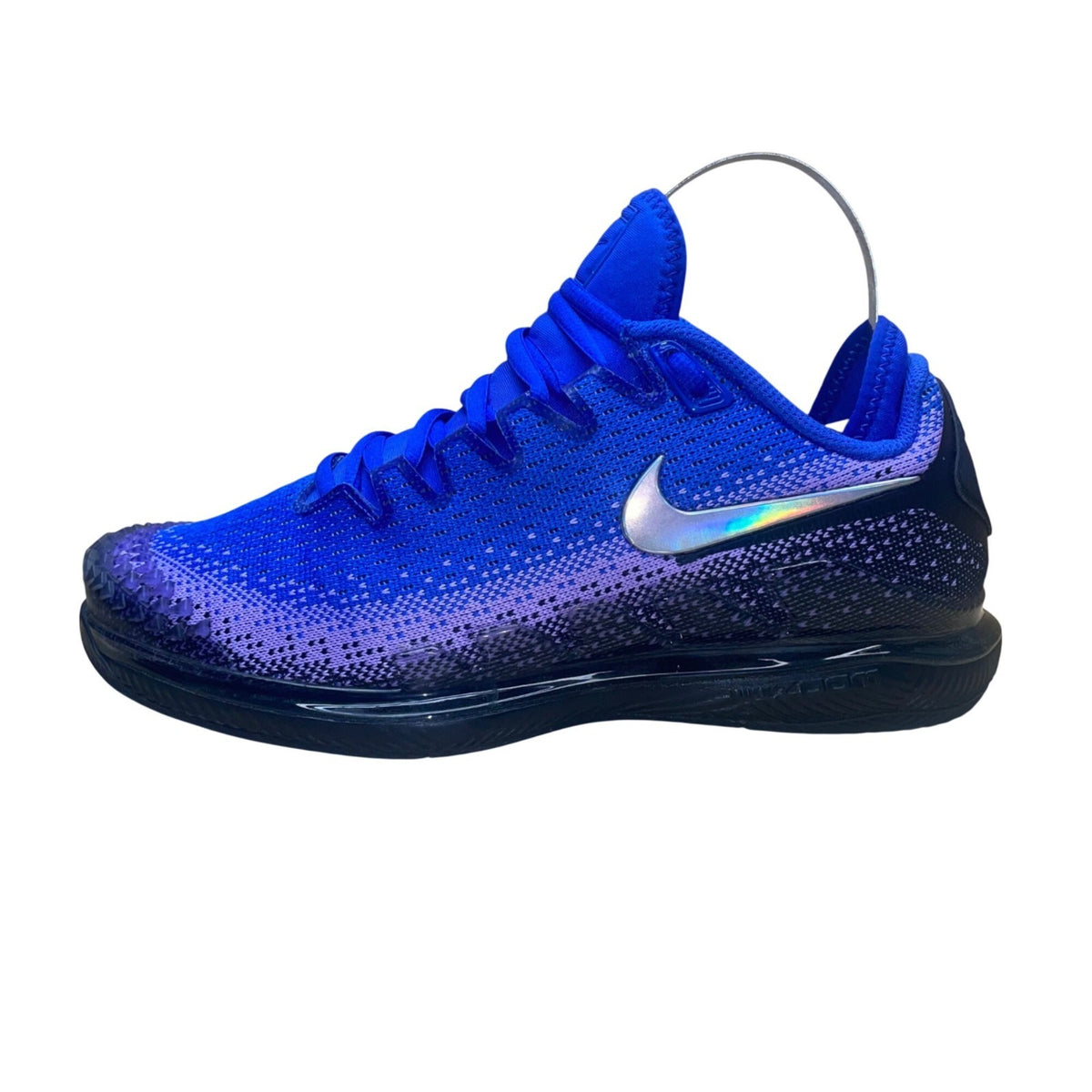Nike Zoom Men’s Blue & Purple Mesh Lace-Up Athletic Vapor X Shoes Size 7.5