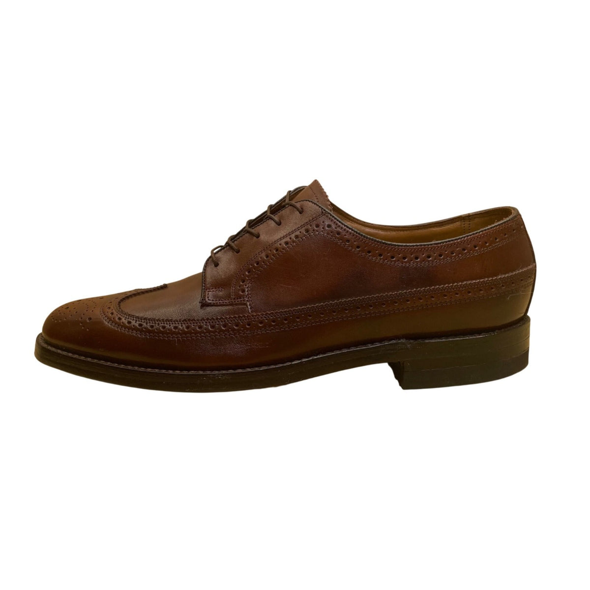Florsheim Men’s Brown Leather Lace-Up Wingtip Oxford Classic Dress Shoes Sz 10B