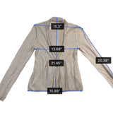 Angel Of The North Womens Beige Knit Button Cardigan Sweater Size XS