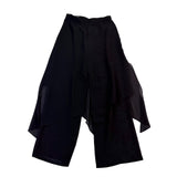 Jeffrey & Dara Womens Black Evening Palazzo Pants Sheer Overlay Ready Size 8
