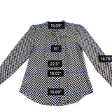 Ann Taylor Loft Womens White & Black Blouse Long Sleeve Floral Print Size XS