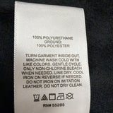 Express Womens Black Faux Leather Ruffle Hem Slip Dress Stylish Outfit Size L