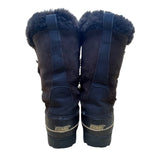 Khombu Women’s Brown Faux Fur Insulated Lace-Up Winter Snow Boots Nordic Size 8M