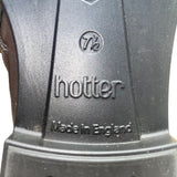 Hotter Women’s Metallic Gray Leather York Ankle Boots Size 8.5