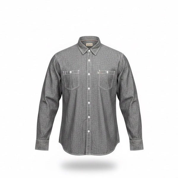 Nordstrom Mens Black Button-Up Long-Sleeve Shirt Casual Slim Fit  Sz XXL