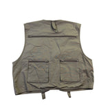 Crystal River Mens Beige Utility Fishing Vest Multi-Pocket Durable Design Sz M