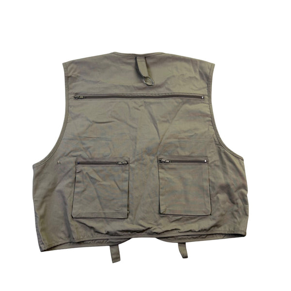 Crystal River Mens Beige Utility Fishing Vest Multi-Pocket Durable Design Sz M
