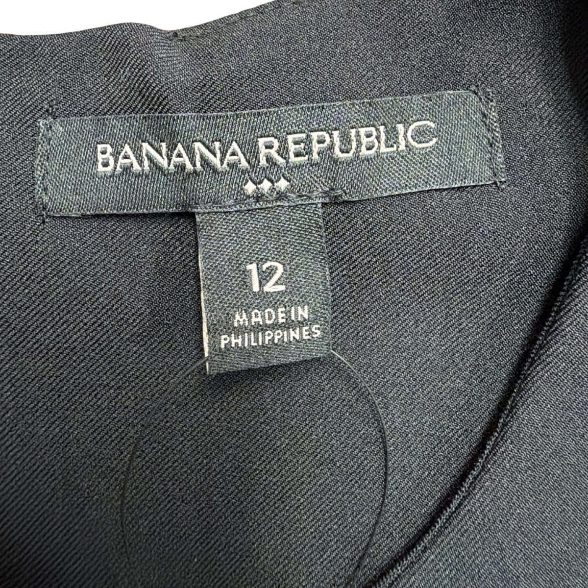 Banana Republic Womens Black Polyester-Blend Sleeveless Sheath Dress Size 12