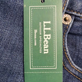 L.L. Bean Womens Blue Cotton Blend Straight Leg Jeans Favorite Fit Size 14 R
