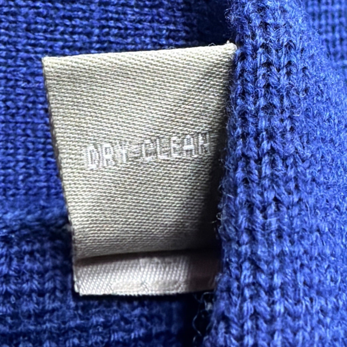 Kate Hill Womens Blue Merino Double-Breasted Sweater Jacket Size S