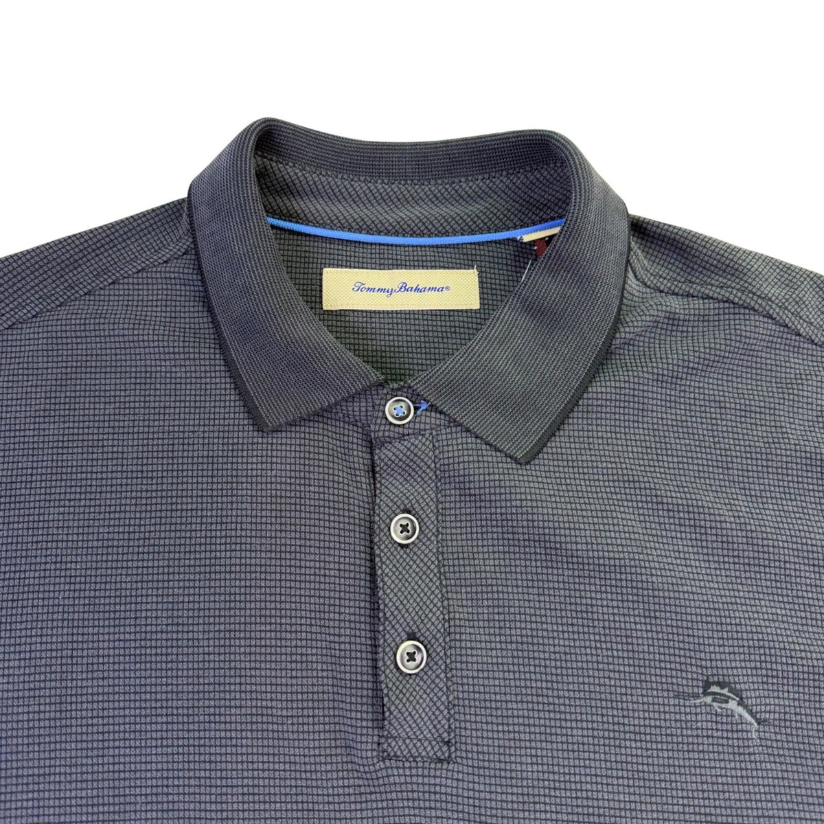 Tommy Bahama Mens Gray Modal Polo Shirt Textured Patterned Design Size XXL