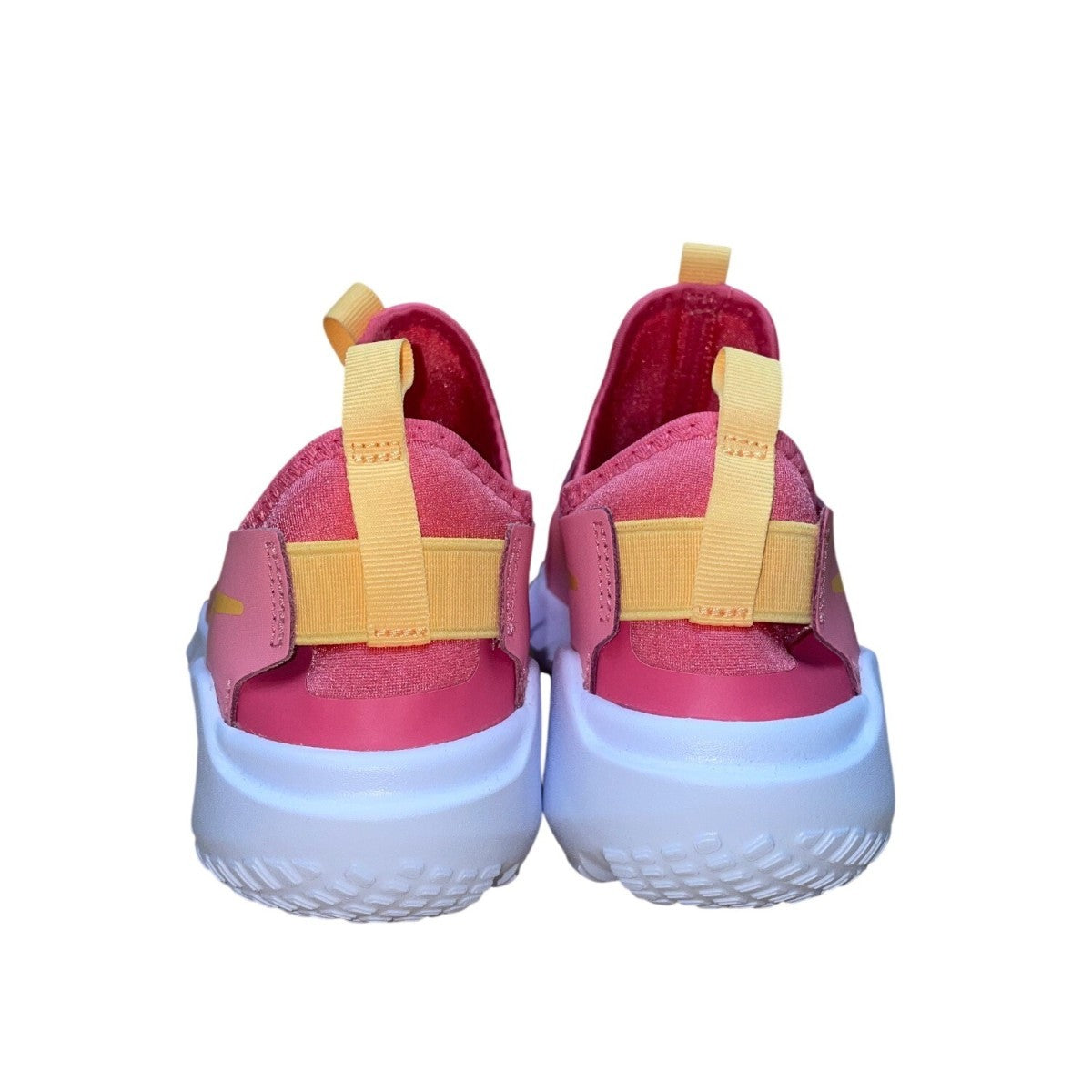 Nike Girls GS Coral Chalk Citron Pulse Flex Runner 2 Slip-On Sneakers Size 5.5Y