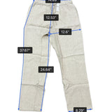 J.Crew Mens Natural Linen Elastic Waist Relaxed Pants Beige Lightweight Size M