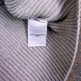 Lands End Womens Gray Half-Zip Sweater Ribbed Knit Casual Warm Size 3X