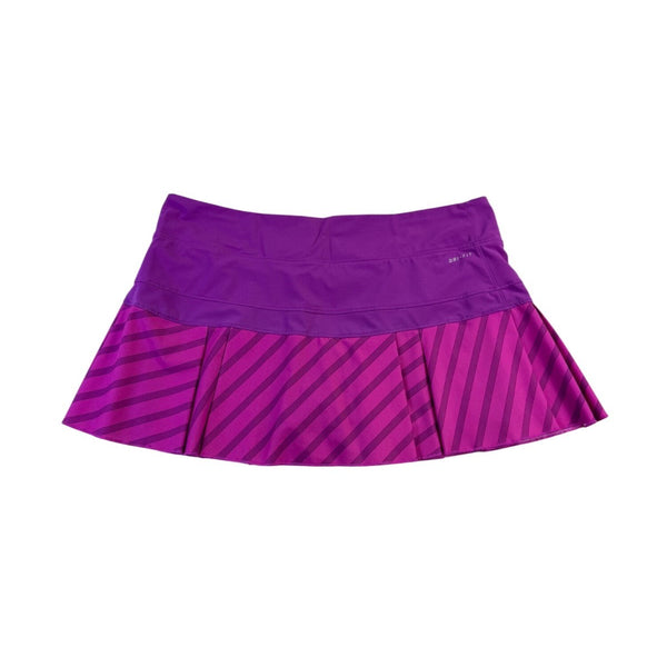 Nike Womens Purple Dri-FIT Skort Stripe Pattern Size Large