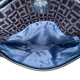 Tommy Hilfiger Women’s Black Monogram Adjustable Strap Zippered Crossbody Bag