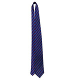 XMI Platinum Mens Red & Blue Silk Handmade Tie Imported From England