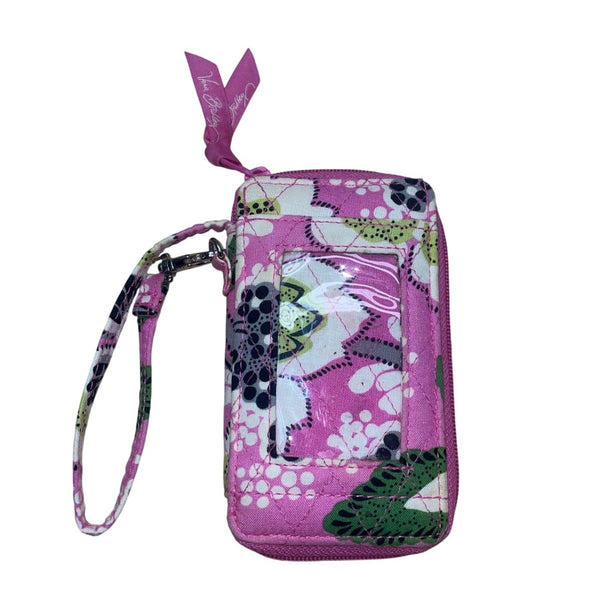 Vera Bradley Women’s Pink & Green Quilted Floral Print Adjustable Crossbody Bag