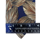 Alfani Mens Blue & Brown 100% Silk Patterned Necktie Made In Italy