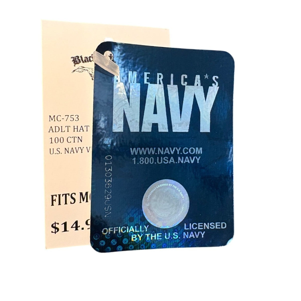Black Ink Design Mens Charcoal Cotton U.S. Navy Veteran Adjustable Baseball Cap