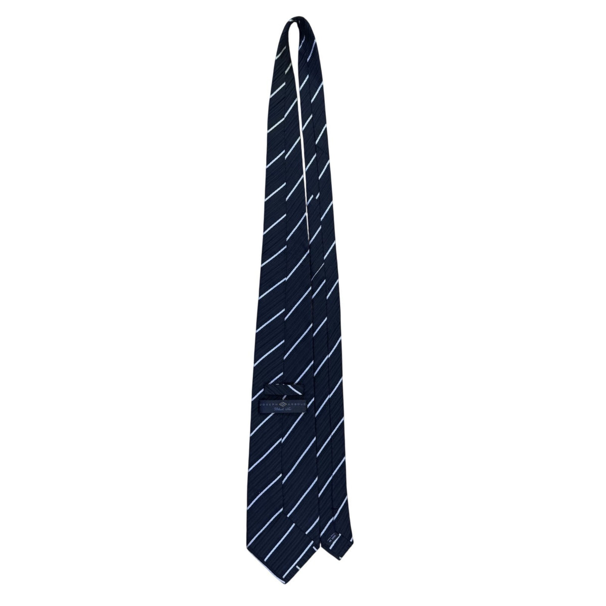 Joseph Abboud Mens Navy Striped 100% Silk Neck Tie Classic Pattern