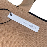 Hansel From Basel Women’s Brown Cotton Black & White Cat Tote Bag