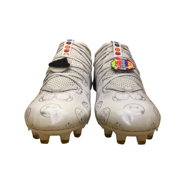 Adidas Men’s White Athletic Freak X Big Mood Football Cleats Size 12