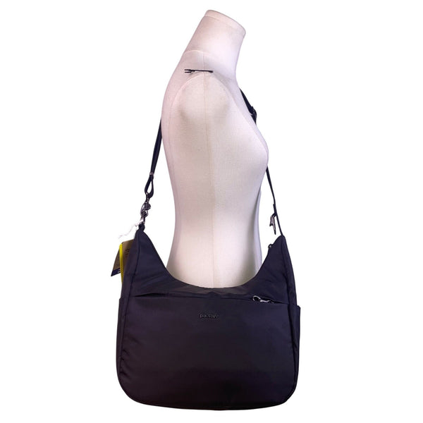 Pacsafe Women’s Black Nylon Adjustable Strap Rfid Anti-Theft Crossbody Bag