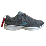 Skechers Women’s Gray & Blue Go Walk 4 Goga Max Sneakers Size 6.5 Wide - New