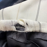 Christian Mens Navy Virgin Wool Pinstripe Suit Jacket & Pants Two Piece Set