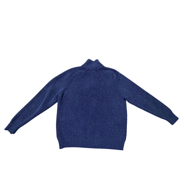 H&M L.O.G.G. Mens Navy Cotton Pullover Sweater Long Sleeve Mock Neck Size L