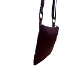 Eddie Bauer Womens Purple Nylon Adjustable Strap Zippered Pockets Crossbody Bag