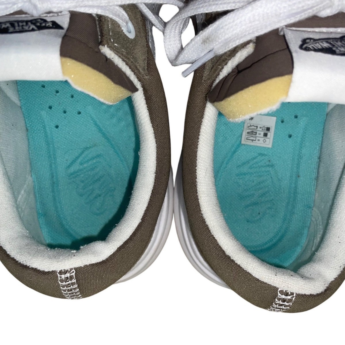 Vans Men’s Green & White Suede Canvas Low-Top Skateboarding Sneakers Size 11