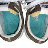 Vans Men’s Green & White Suede Canvas Low-Top Skateboarding Sneakers Size 11