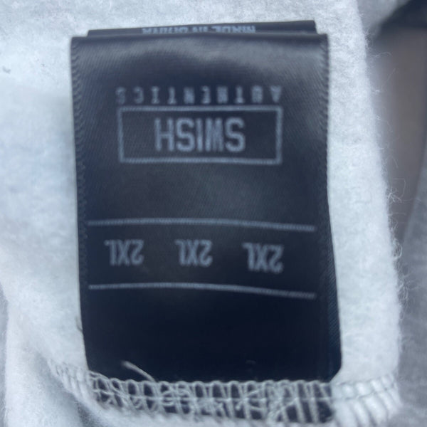 Swish Authentics Basketball Gray Crewneck Sweatshirt 2XL Cotton Blend Unisex