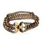 Monet Womens Gold Tone Metal Multi-Strand Chain Bracelet Vintage Design