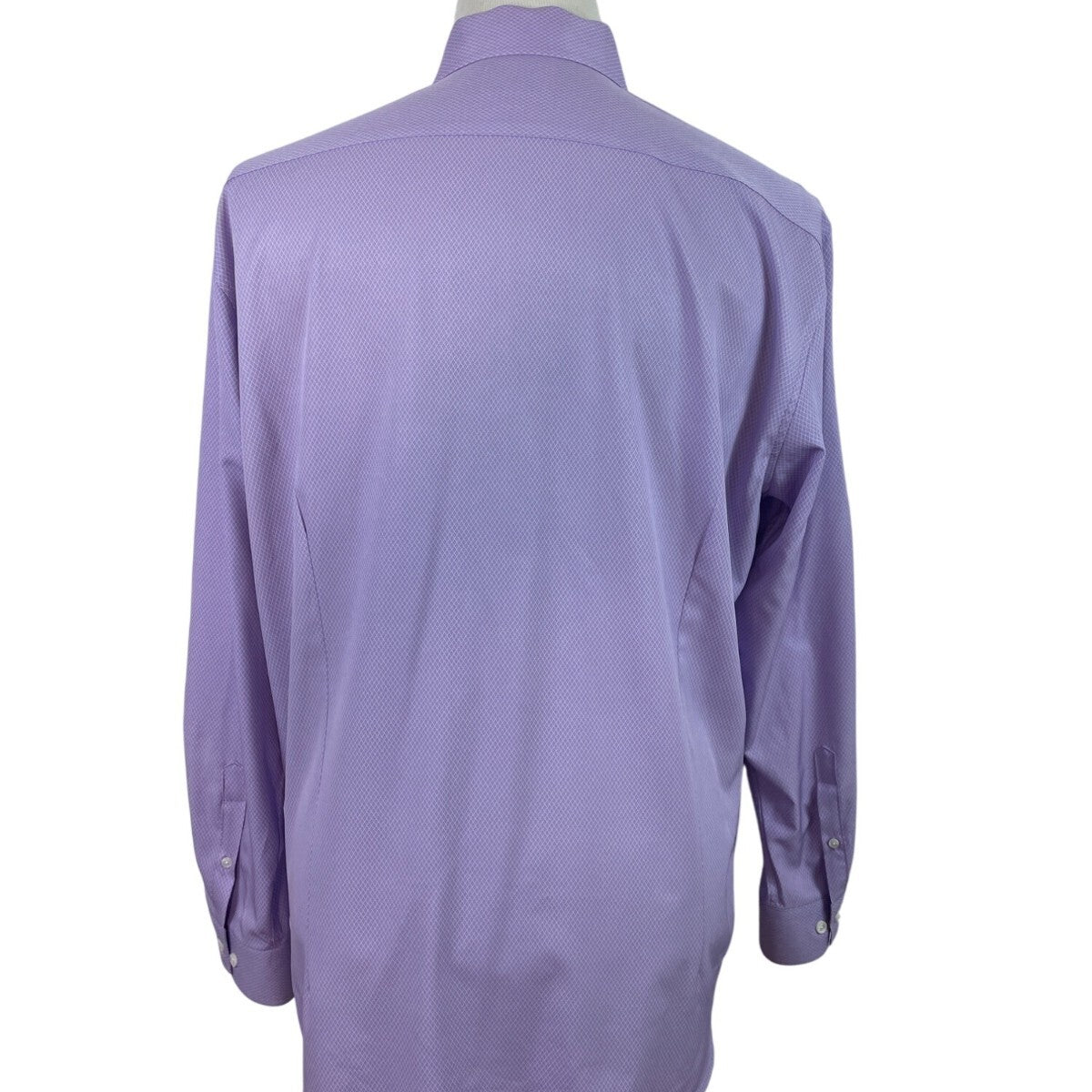 Con.Struct Mens Lavender Button-Up Long Sleeve Shirt Diamond Pattern Size XL