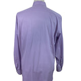 Con.Struct Mens Lavender Button-Up Long Sleeve Shirt Diamond Pattern Size XL