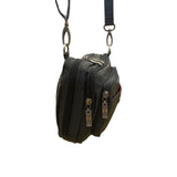 Baggallini Women’s Black Nylon Adjustable Strap Multi-Compartment Crossbody Bag