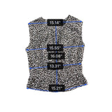 J.Crew Womens Animal Print Cotton Top  Sleeveless Fitted Waist Lightweight Sz XS