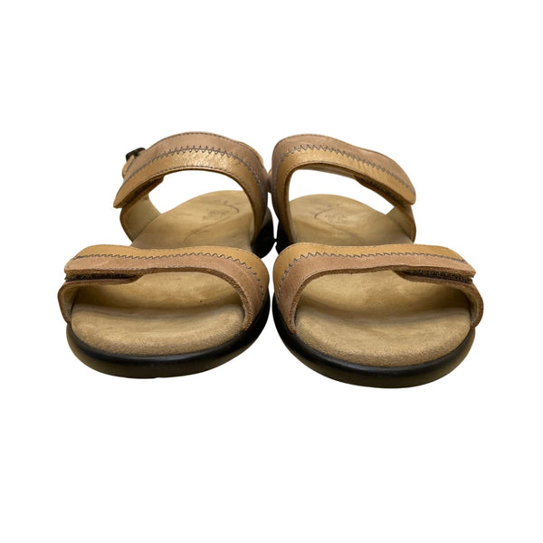 SAS Women’s Brown Leather Tripad Comfort Adjustable Straps Sandals Size 8.5M