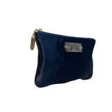 Juicy Couture Women’s Black Nylon Gold Logo Accent Zippered Pouch Bag