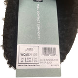 Revitalign Women’s Black Faux Fur Cozy Apres Slip-On Slippers Size 10B