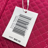 Vera Bradley Women’s Pink Quilted Zipper Closure Iconic Hipster Crossbody Bag